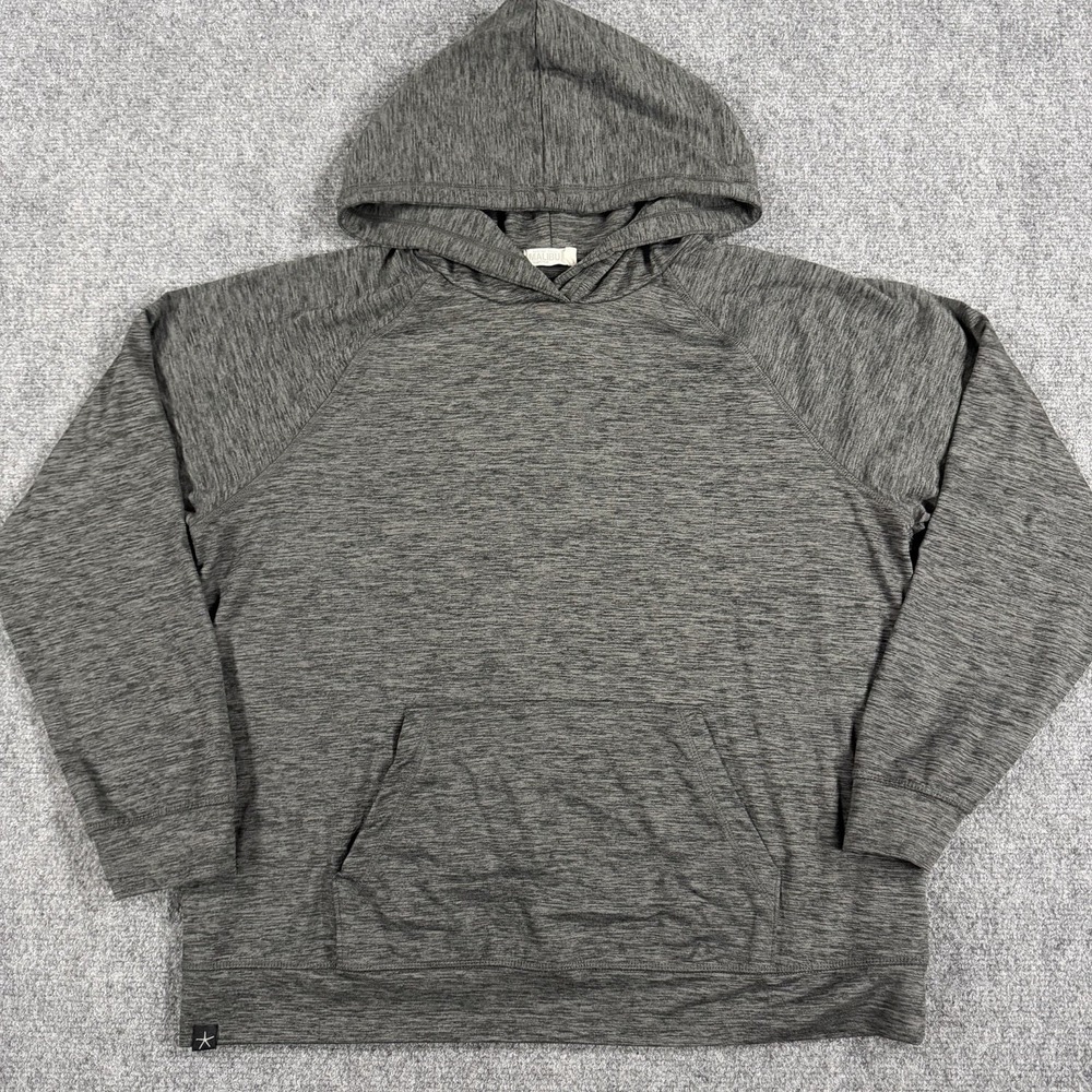 Barefoot Dreams Malibu Collection Hoodie Womens Medium Gray Butterchic Pullover